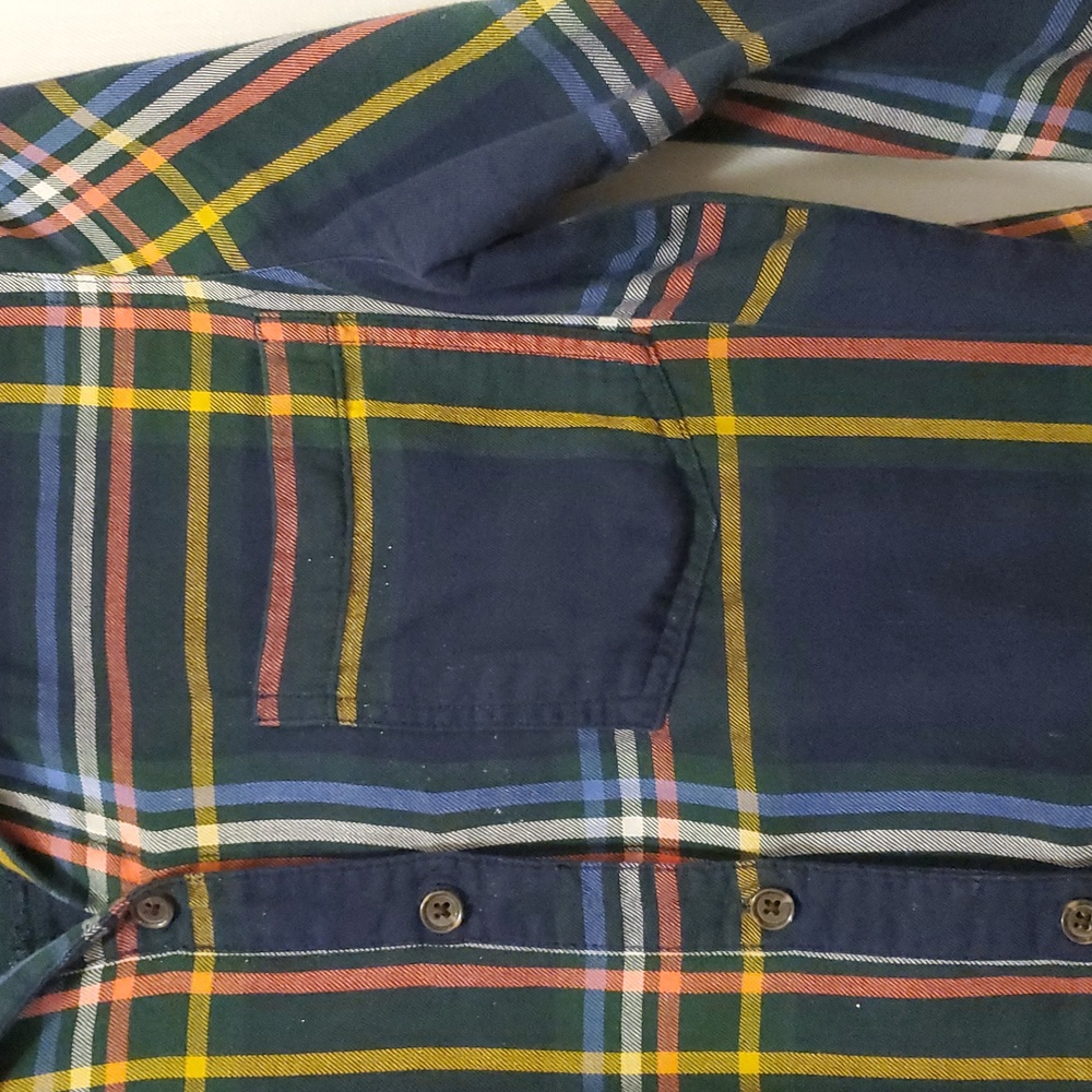 $5 - OLD NAVY women's blue plaid shirt - Picture 3 of 7